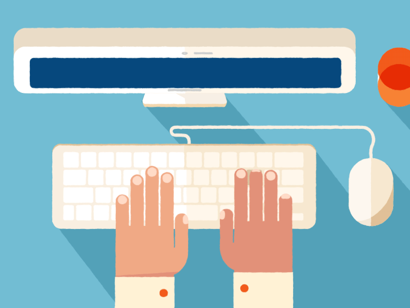 ایده‌ای برای نمایش تایپ کردن در موشن‌گرافیک