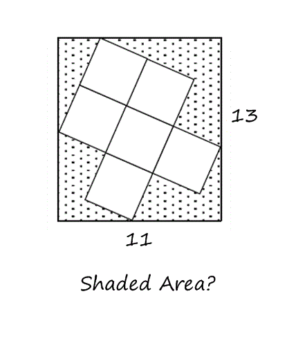 مساحت قسمت حاشور خورده را پیدا کنید