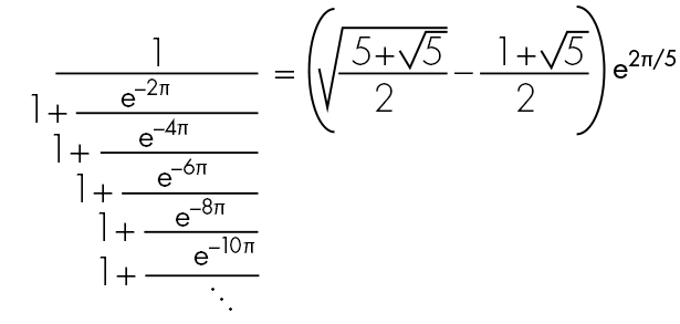 یک برابری دیوانه‌وار از رامانوجان