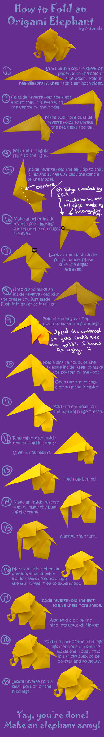 فیل اوریگامی