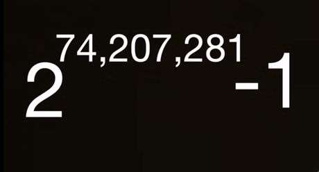 بزرگترین عدد اول کشف شده تا این زمان