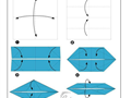 آموزش تصویری اوریگامی قایق