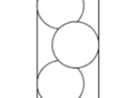 استوانه ای به قطر ۶ ، چه ارتفاعی داشته باشد که در آن ۳ کره به قطر ۴ مانند شکل بالا قرار بگیرد؟
