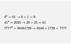 اعداد Kaprekar اعدادی هستند که در یک مبنای مشخص شده (مثلا مبنای ۱۰) میتوان آن‌ها را از مجموع دو بخش توان دومشان بدست آورد.