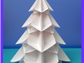 درخت کاج کریسمس با اوریگامی