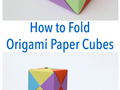 آموزش مرحله‌ای اوریگامی مکعب