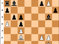 سفید در ۲ حرکت مات می‌کند. از بازی Bauer vs Stefan Schneider, Zagan, 1997 - Jouer aux échecs 