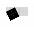 یک مربع با اضلاع ۵√ در ۵√ با یک کاغذ کادوی ۵ در ۲ قابل پوشاندن است.