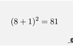 بجز صفر و یک، ۸۱ تنها عددی است که برابر توان دوم مجموع ارقام خودش است.