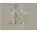 رسم پنج ضلعی با خط‌کش و پرگار