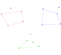 در میان هر ۵ نقطه در صفحه که هیچ سه تایی از آنها روی یک خط نباشند همواره میتوان گوشه‌های یک چهار ضلعی محدب را پیدا کرد