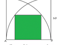 مساحت مربع سبز رنگ چقدر است؟ #مسئله