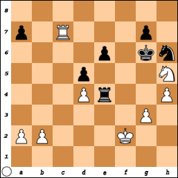 سفید در ۲ حرکت مات می‌کند از بازی Amura vs Carlos Bulcourf, Villa Ballester, 1996