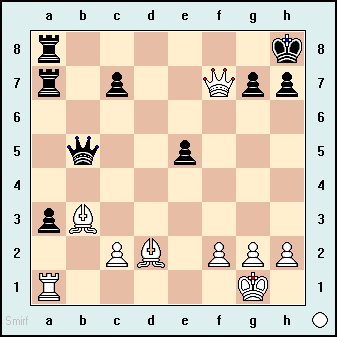 سفید شروع و در ۳ حرکت مات می‌کند