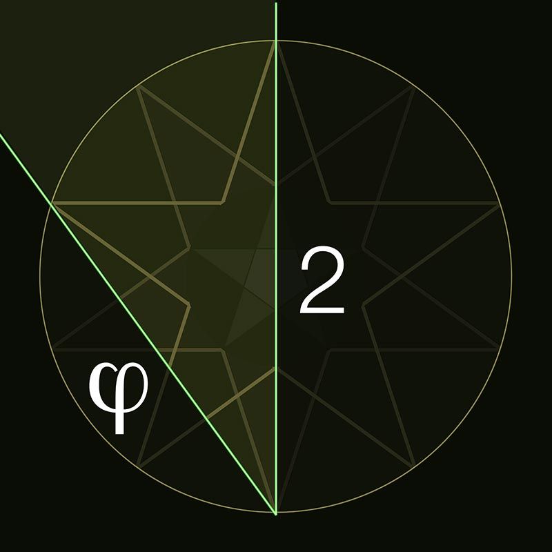 یکی از قدیمی ترین نمایش‌های عدد فی یا عدد طلایی