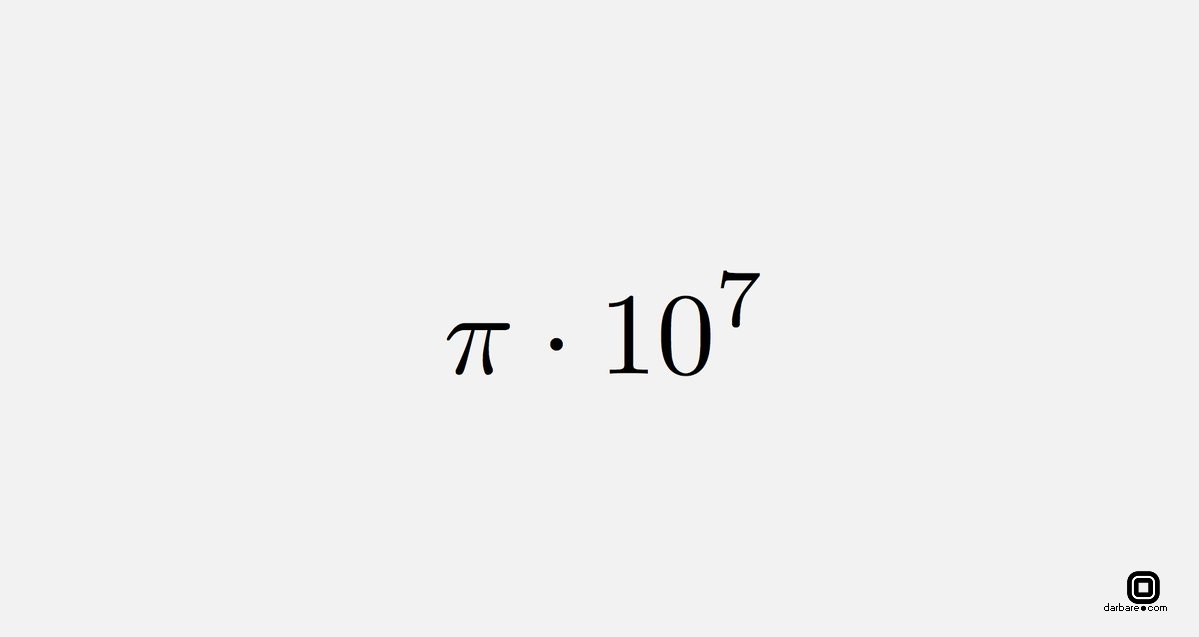 یک راه ساده برای به خاطر سپردن تعداد ثانیه‌های یک سال