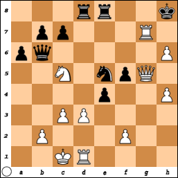 سفید شروع و در ۲ حرکت مات می‌کند