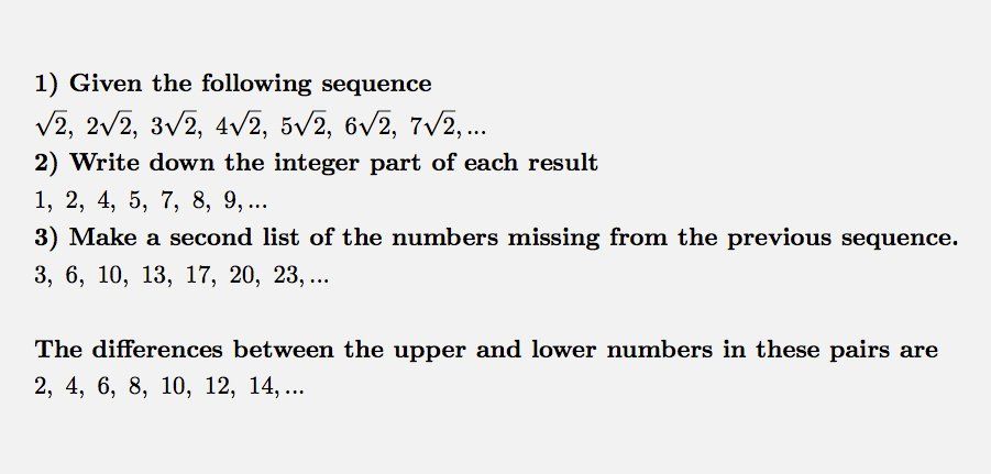 يک رابطه جالب مرتبط با ۲√. آیا می‌توانید علت این رابطه را توضیح دهید؟
