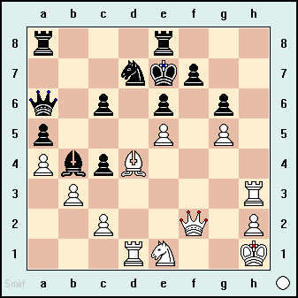 سفید شروع و در ۴ حرکت مات می‌کند